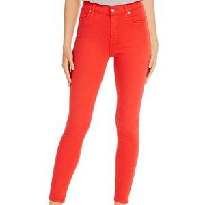 ⭐️7 for all Mankind high waist ankle skinny red jeans - 26, 28 and 30